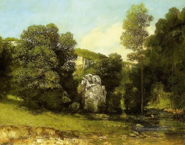  realistischer Werke - La Ruisseau de la Breme realistischer Maler Gustave Courbet